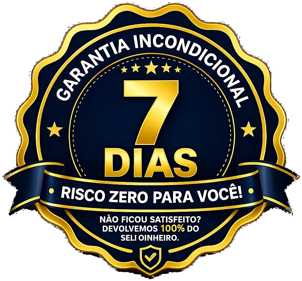 Selo de garantia incondicional de 7 dias